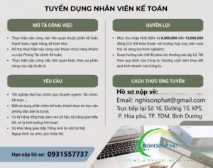 nghi son phat tuyen dung nhan vien ke toan