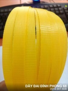 Dây Đai Nhựa PP 12mm Màu Vàng (Cuộn 10kg)